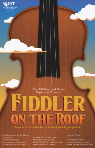 The Fiddler on the Roof Theatre Program Poster